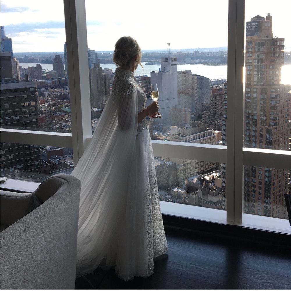Elegant Lazaro Alma Gown